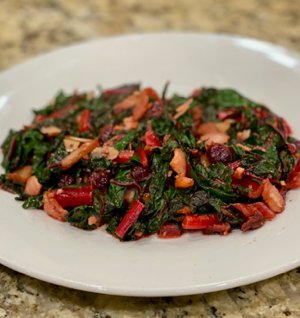 Bacon, Cranberry and Almond Swiss Chard thumbnail